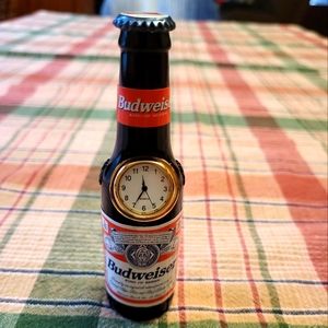 Mini Budweiser bottle clock